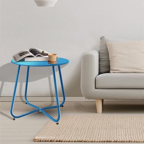 Peacock Blue Patio Side Table