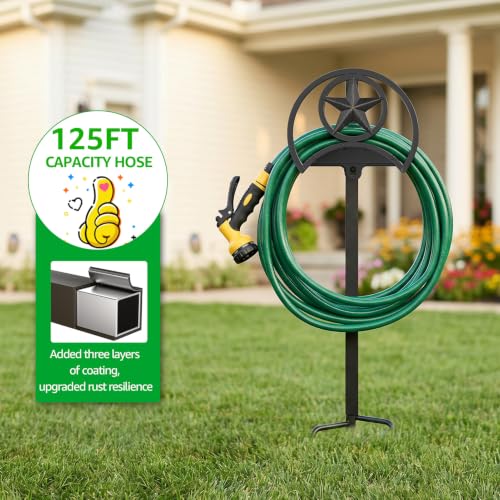 Garden Hose Holder Freestanding Holds 125