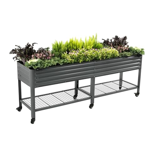 Rolling Elevated Raised Garden Bed