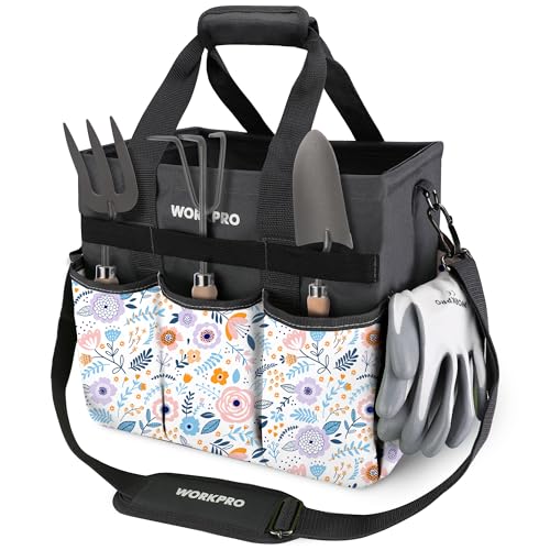 Garden Tool Bag (Floral White)