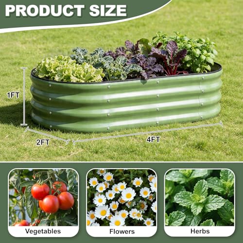 Galvanized Raised Garden Bed Outdoor