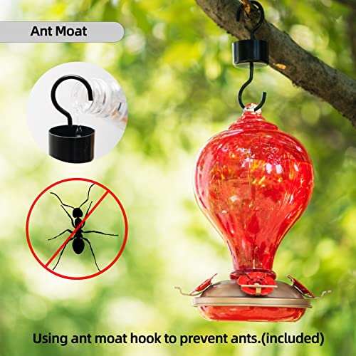 Hummingbird Feeders 32OZ Glass Hummingbird Feeder