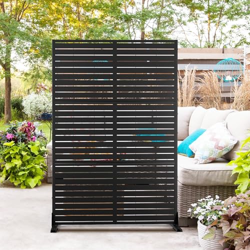 Metal Privacy Screen Outdoor 72" H×47" W (23.53 Sq Ft)