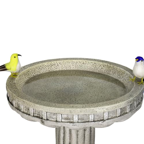 24” H x 16” Dia Outdoor Birdbath with Classical Pedestal