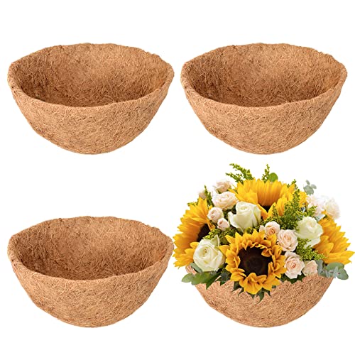 4 Pack 20 Inch Hanging Basket Coco Liners Replacement (4pcs / 20 Inch)