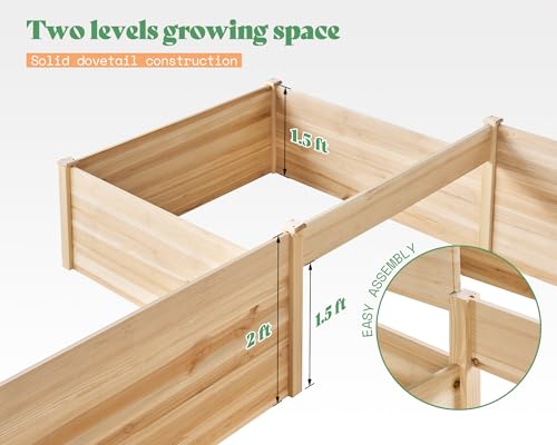 Double Layer Raised Garden Bed