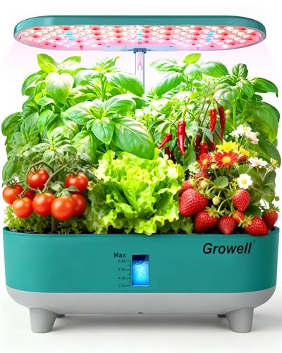 16 Pods Hydroponics Growing System Kit with 3 Light Modes & 2 Timer