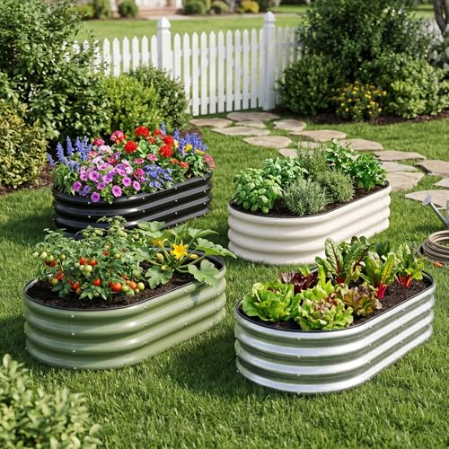 Galvanized Raised Garden Bed Outdoor