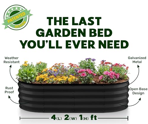 Galvanized Raised Garden Beds Outdoor (2 Count)