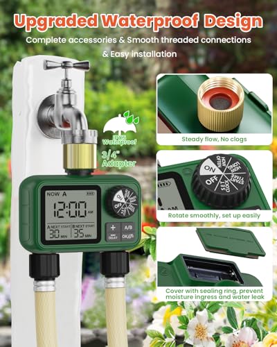 Water Timer for Outdoor Garden Hose
