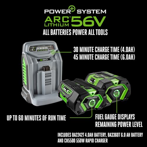 21" Cordless Electric Lawn Mower (21" / w/4.0Ah and 6.0Ah Batteries, Touch Drive)