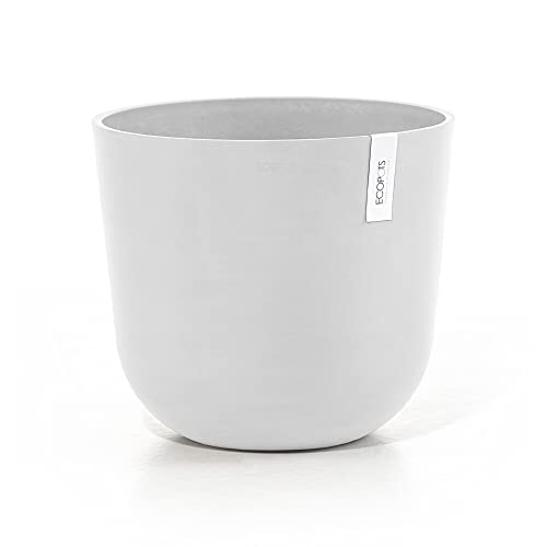 Oslo Round Flower Planter (Pure White / 14")
