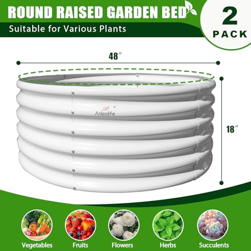 Anleolife 8 Bed 4ft Round & 74x74in L (8 Count)