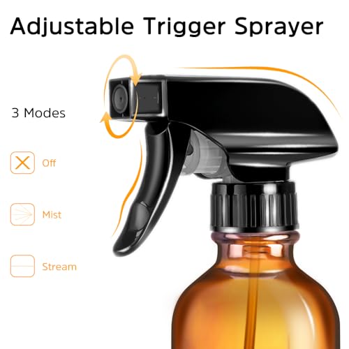 Small Glass Spray Bottles 4 OZ