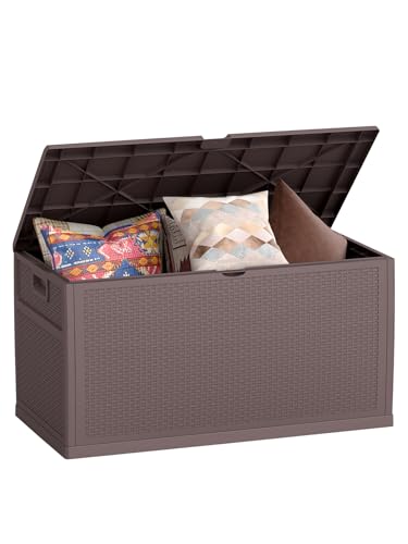 100 Gallon Waterproof Large Resin Deck Box